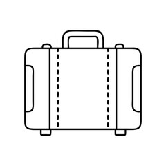 suitcase icon, suitcase line art - simple line art of suitcase, perfect for suitcase logos and icons