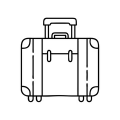 suitcase icon, suitcase line art - simple line art of suitcase, perfect for suitcase logos and icons