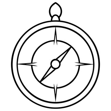 compus icon on white background