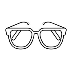 Fototapeta premium sunglasses icon, sunglasses line art - simple line art of sunglasses, perfect for sunglasses logos and icons