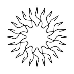 supernova icon, supernova line art - simple line art of supernova, perfect for supernova logos and icons