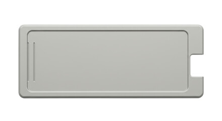 Isolated Gray Name Tag