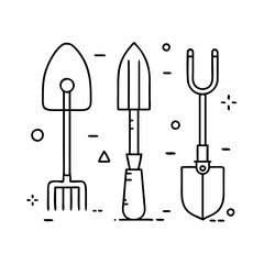 gardening tools icon, gardening tools vector illustration-simple illustration of gardening tools, perfect for gardening tools logos and icons