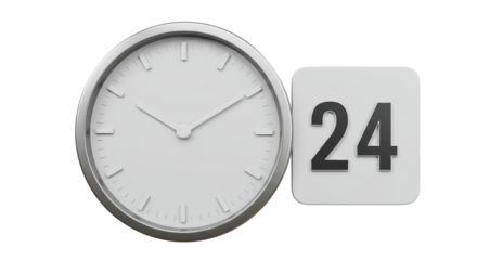 Isolated Clock and Date