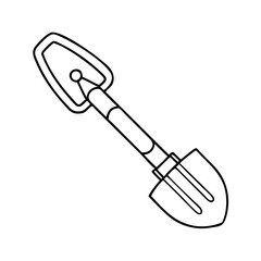 garden shovel icon, garden shovel vector illustration-simple illustration of garden shovel, perfect for garden shovel logos and icons