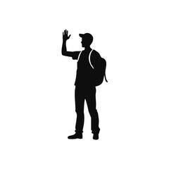 travel, adventure, hiking, camping, backpacker, outdoor, silhouette, tourism, camper van, caravan, mountain climbing, walking, ziplining, exploring, nature, road trip, trekking, tourist, trail, forest