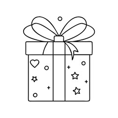 gift box icon, gift box vector illustration-simple illustration of gift box, perfect for gift box logos and icons