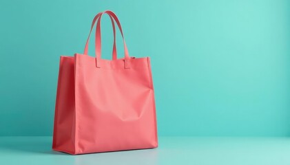 Stylish reusable fabric shopping bag, isolated , fabric bag, background