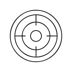 target icon, target line art - simple line art of target, perfect for target logos and icons