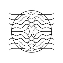 gravity waves icon, gravity waves vector illustration-simple illustration of gravity waves, perfect for gravity waves logos and icons