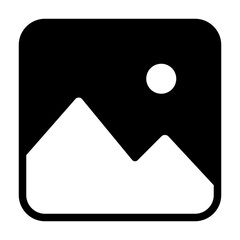 Mountain Landscape with Bright Sun