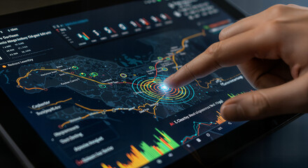 Interactive Geographic Data Dashboard with Real-Time Analytics and Heat Mapping