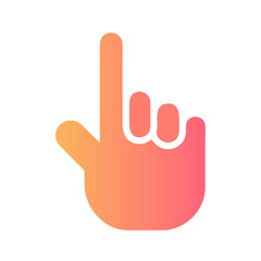 Obraz premium Simple Hand Icon Vector for User Interaction and Gesture Design