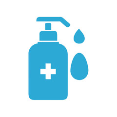 Fototapeta premium Hand Sanitizer Wash Icon Vector for Hygiene and Health Safety Designs