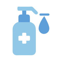 Fototapeta premium Hand Sanitizer Wash Icon Vector for Hygiene and Health Safety Designs