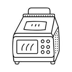 thermocycler icon, thermocycler line art - simple line art of thermocycler, perfect for thermocycler logos and icons