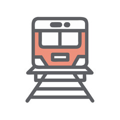Modern Train Icon Vector Illustration