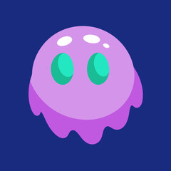 Halloween pumpkin and ghost in dark