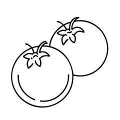 tomatoes icon, tomatoes line art - simple line art of tomatoes, perfect for tomatoes logos and icons