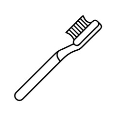toothbrush icon, toothbrush line art - simple line art of toothbrush, perfect for toothbrush logos and icons