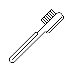 toothbrush icon, toothbrush line art - simple line art of toothbrush, perfect for toothbrush logos and icons