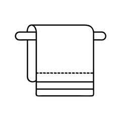 towel icon, towel line art - simple line art of towel, perfect for towel logos and icons