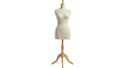 Isolated Beige Mannequin on White Background