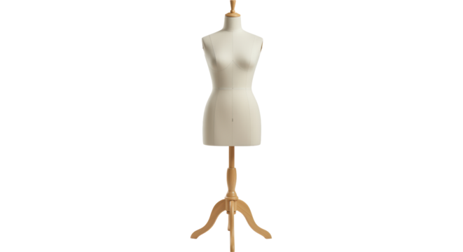 Isolated Beige Mannequin on White Background