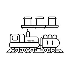 trainset icon, trainset line art - simple line art of trainset, perfect for trainset logos and icons
