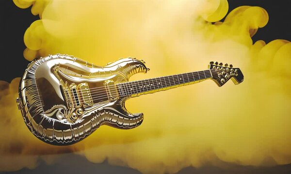 Guitar fashion party smoke vibes.
