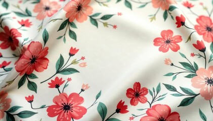 Subtle repeating floral print on soft surface, soft, delicate, romantic