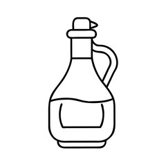 vinegarbottle icon, vinegarbottle line art - simple line art of vinegarbottle, perfect for vinegarbottle logos and icons