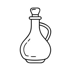 vinegarbottle icon, vinegarbottle line art - simple line art of vinegarbottle, perfect for vinegarbottle logos and icons