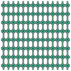 Repeating geometric pattern of green and navy blue ovals on a white background, creating a modern and vibrant design, it could be used as a wallpaper, fabric design, curtain, pillow and gift box