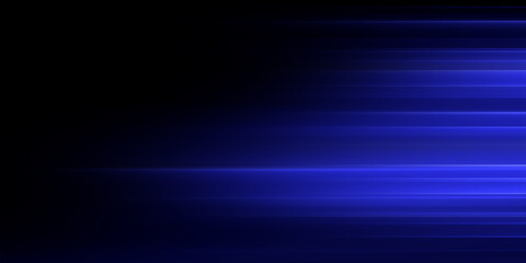 Digitally generated image of blue light and stripes moving fast
