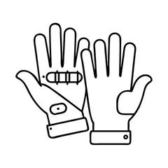 vrgloves icon, vrgloves line art - simple line art of vrgloves, perfect for vrgloves logos and icons