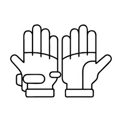 vrgloves icon, vrgloves line art - simple line art of vrgloves, perfect for vrgloves logos and icons