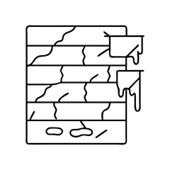wallplaster icon, wallplaster line art - simple line art of wallplaster, perfect for wallplaster logos and icons
