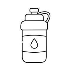 waterbottle icon, waterbottle line art - simple line art of waterbottle, perfect for waterbottle logos and icons