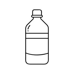 waterbottle icon, waterbottle line art - simple line art of waterbottle, perfect for waterbottle logos and icons