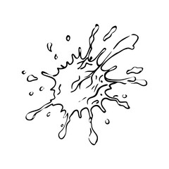 watercolorsplash icon, watercolorsplash line art - simple line art of watercolorsplash, perfect for watercolorsplash logos and icons