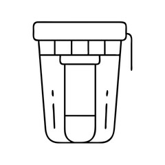 waterfilter icon, waterfilter line art - simple line art of waterfilter, perfect for waterfilter logos and icons