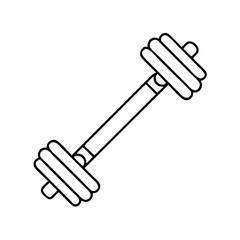 weightliftingbar icon, weightliftingbar line art - simple line art of weightliftingbar, perfect for weightliftingbar logos and icons