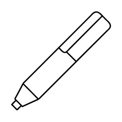whiteboardmarker icon, whiteboardmarker line art - simple line art of whiteboardmarker, perfect for whiteboardmarker logos and icons