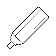 whiteboardmarker icon, whiteboardmarker line art - simple line art of whiteboardmarker, perfect for whiteboardmarker logos and icons
