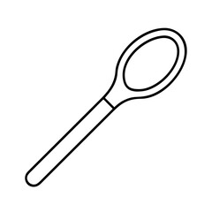 woodenspoon icon, woodenspoon line art - simple line art of woodenspoon, perfect for woodenspoon logos and icons