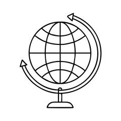 worldglobe icon, worldglobe line art - simple line art of worldglobe, perfect for worldglobe logos and icons
