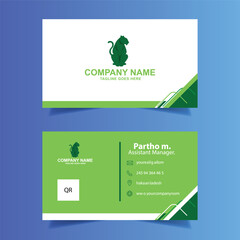 Corporate, modern and professional business card template design
