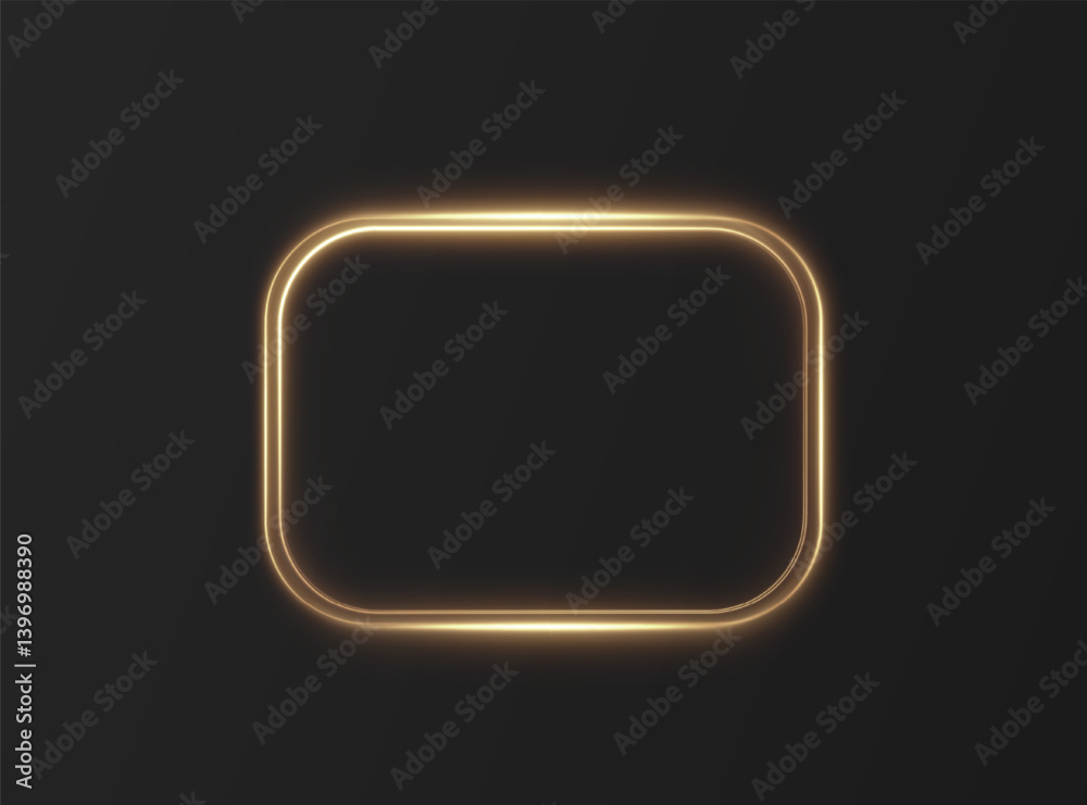 Aufkleber 
Golden glistering swirl light effect with sparkles and dust on a dark background. A luxury abstract vector with shiny waves, energy trails, and dynamic twinkle elements. Perfect for elegant designs.

