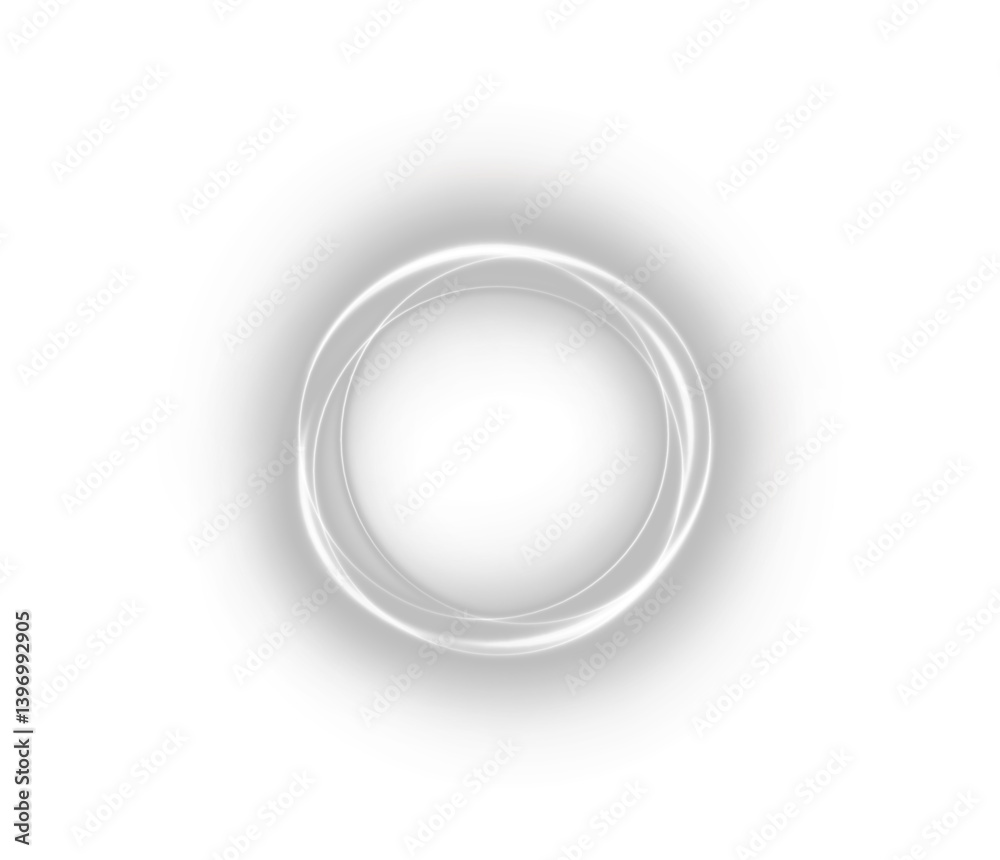 Poster white glowing spiral with neon energy and sparkle effects. twirl light swirl with abstract motion an